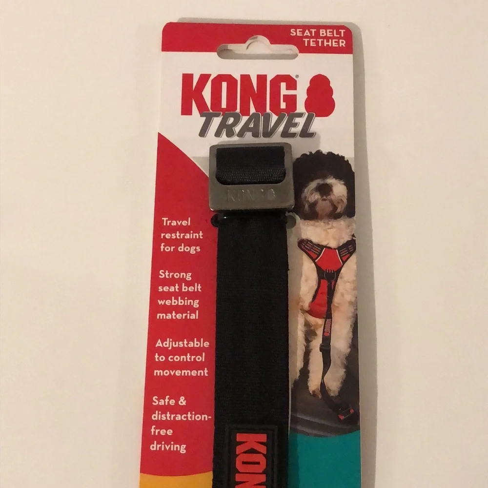 NEW Kong Travel Seat Belt Tether